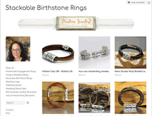Tablet Screenshot of handmadestackablerings.com